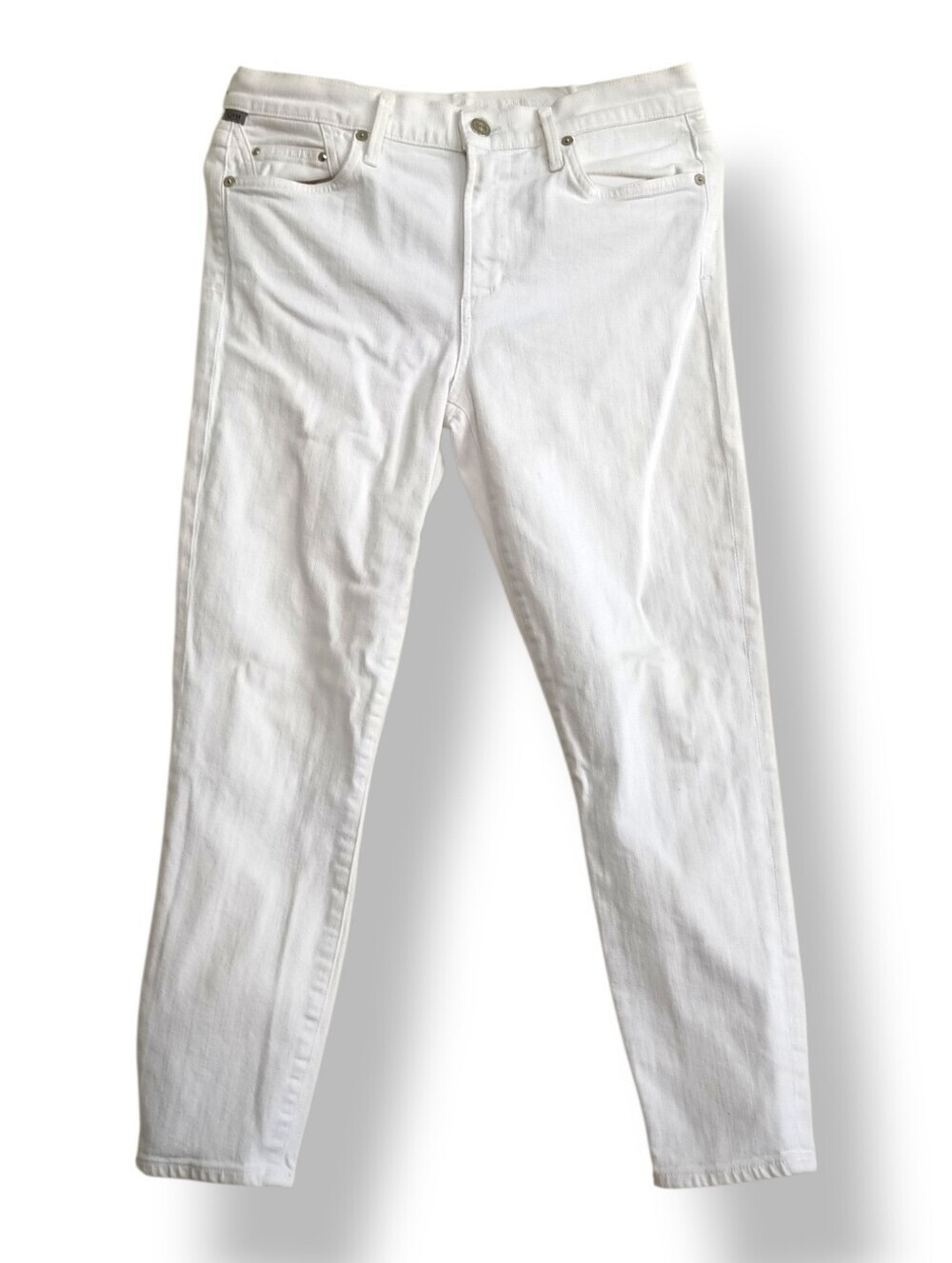 Citizens Of Humanity White Skinny Jeans Low Rise Stretch Size 28
